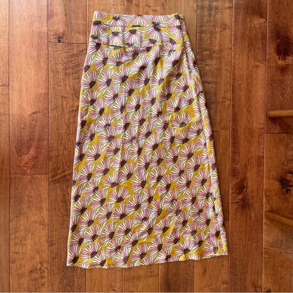 Free People floral midi skirt